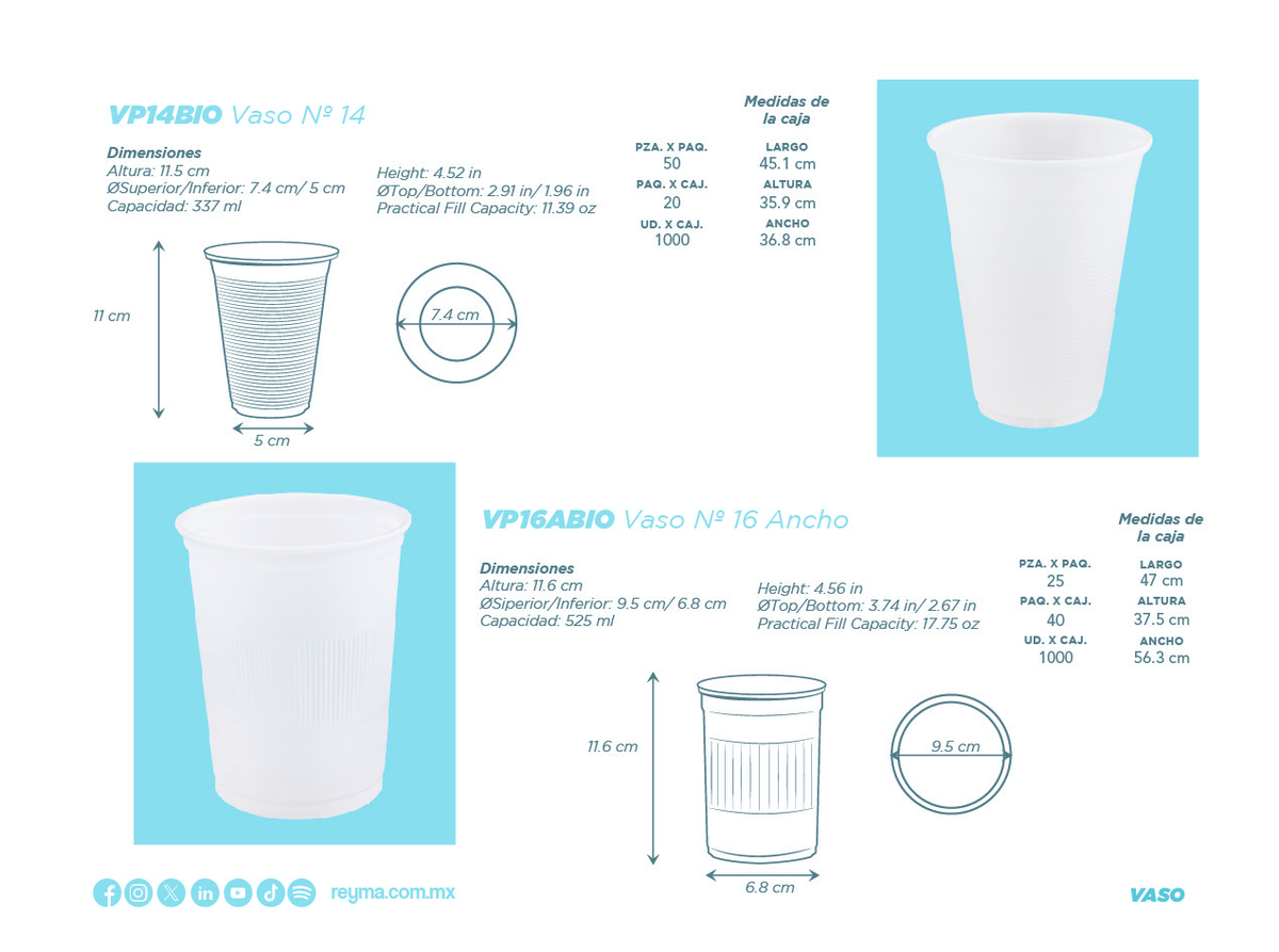 Bio Plastic Cup 17.8 fl oz