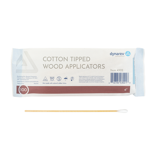 Cotton Tipped Wood Applicators - Non-Sterile