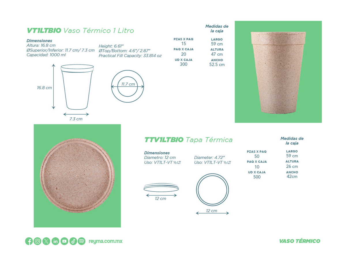 Bio Foam Cup 32.0 fl oz