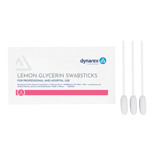 Lemon-Glycerin Swabsticks, 3 swabsticks per packet