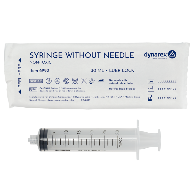 Syringe - Luer Lock 30 cc