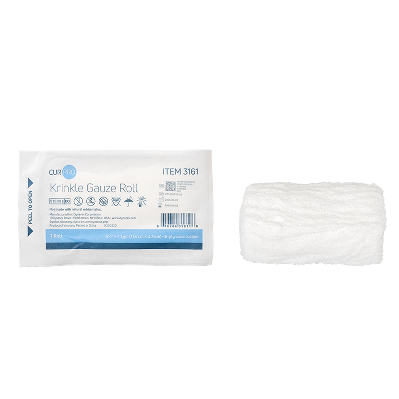 Krinkle Gauze Roll - 4.5" x 4.1yd., Sterile