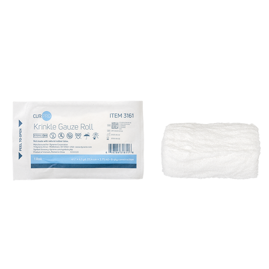Krinkle Gauze Roll - 4.5" x 4.1yd., Sterile