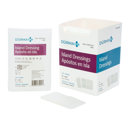 Island Dressing Sterile (indv. bagged) 2" x 3.5" - 3492